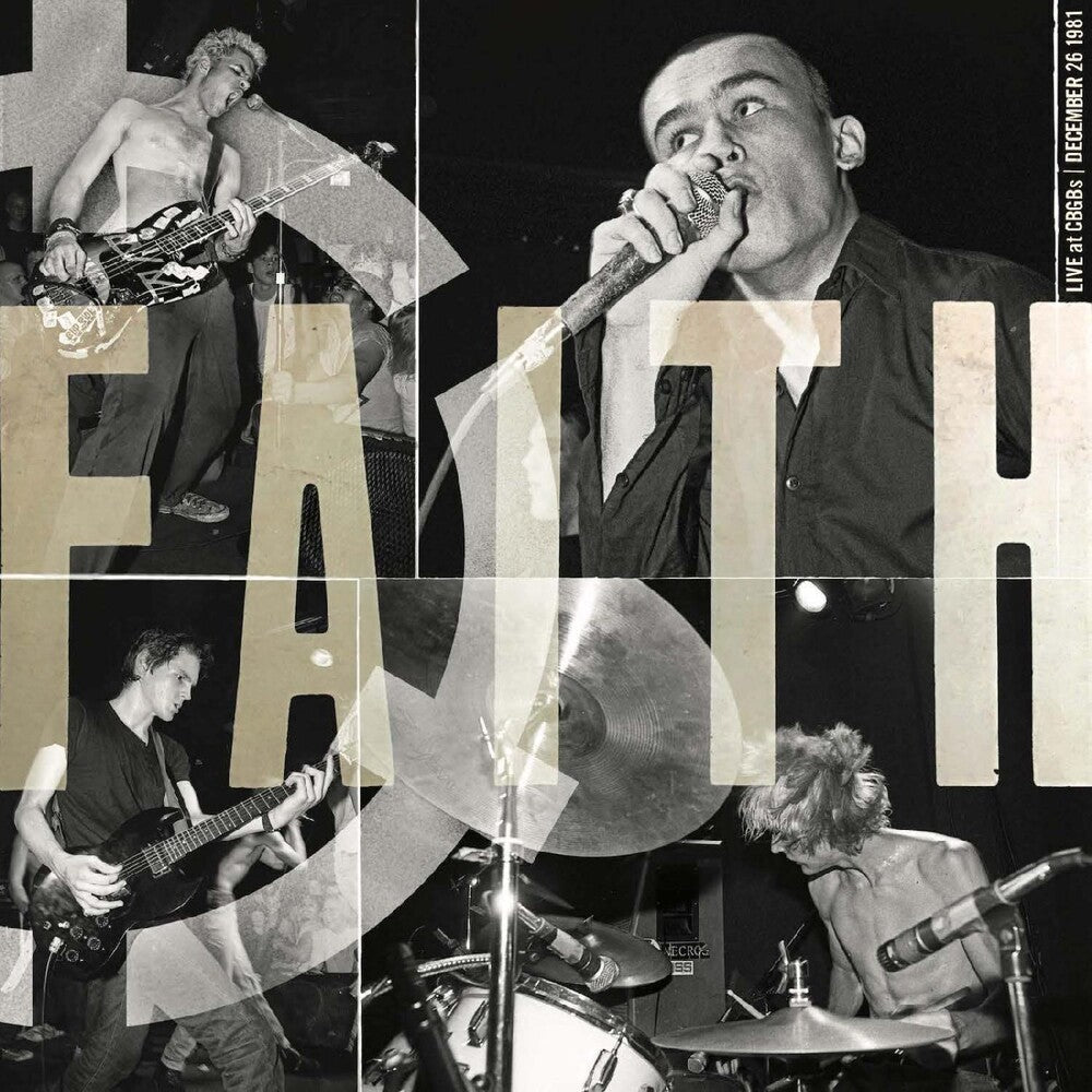 the album cover for Faith - Live At Cbgb&