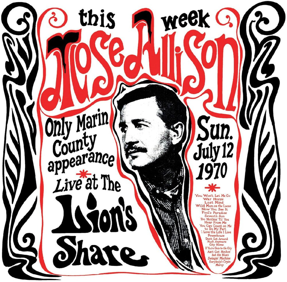 the album cover for Mose Allison - Live At The Lion&