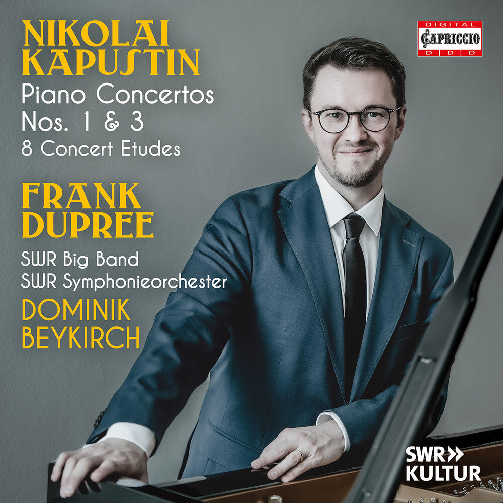 the album cover for Frank Dupree - Nikolai Kapustin: Pno Cons Nos. 1 &amp; 3: 8 Concert