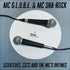 the album cover for MC G.L.O.B.E. & MC Sha-Rock - Scratches, Cuts, and the MC&