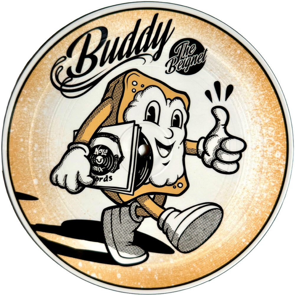the album cover for Buddy The Beignet - Beats &amp; Beignets Vol. 1 [7&amp;quot; Picture Disc Vinyl]
