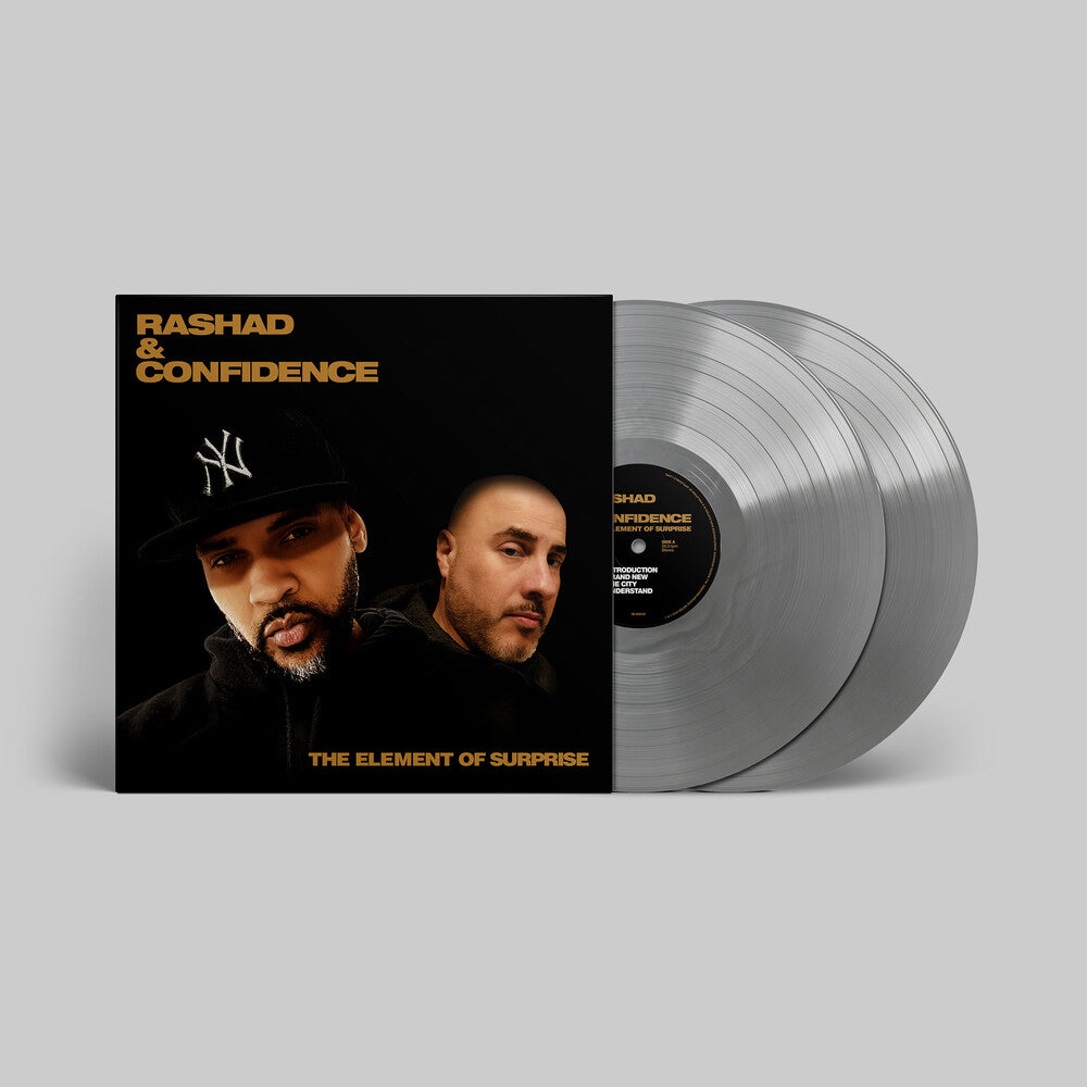 the album cover for Rashad &amp; Confidence - Element of Surprise