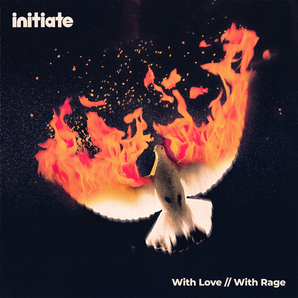 the album cover for Initiate - With Love // With Rage EP [Blue &amp; Red Marble]