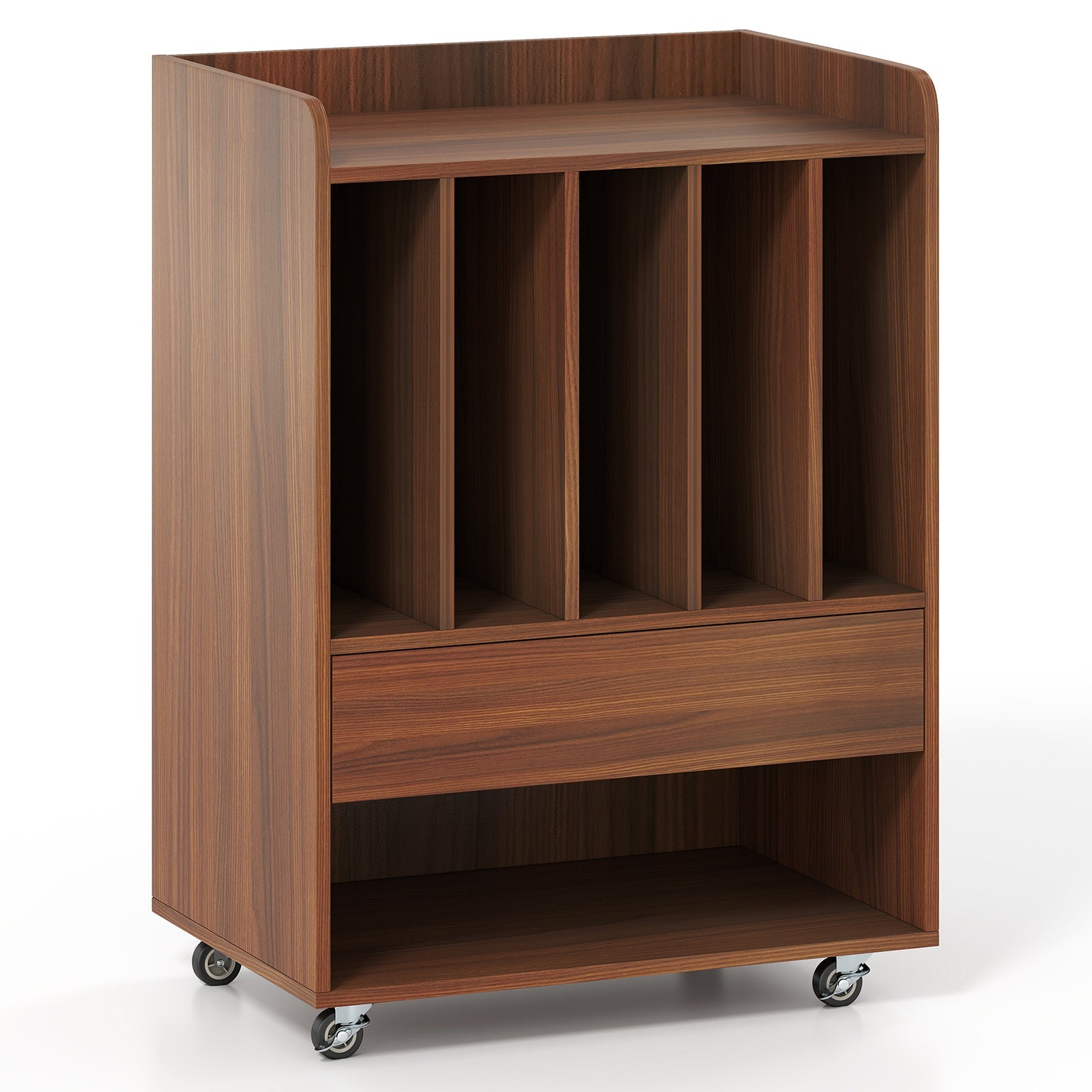 Record Player Stand Turntable Stand with Drawer and Record Holder