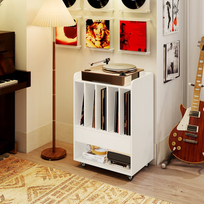 Record Player Stand Turntable Stand with Drawer and Record Holder