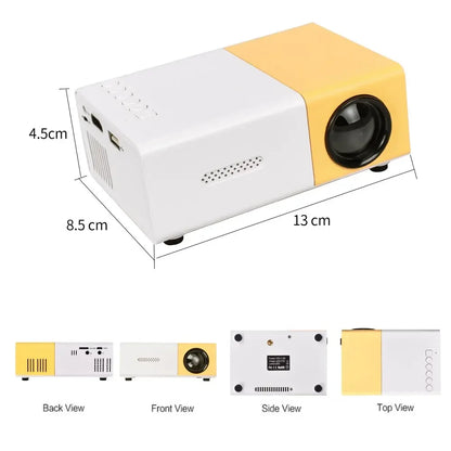 NNEOBA Mini Media Player Projector Yellow