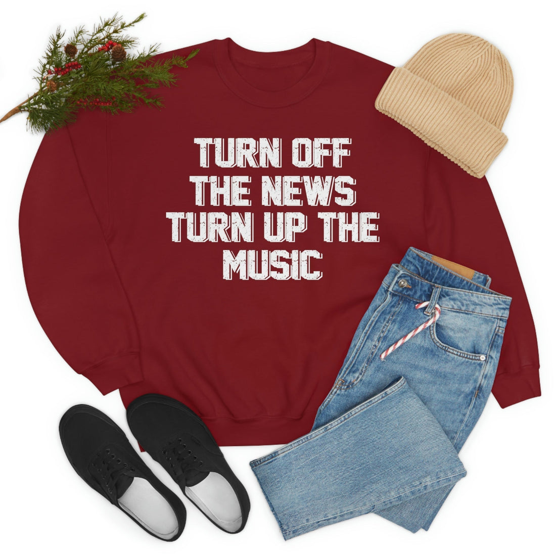 Turn Up The Music Sweat Shirt