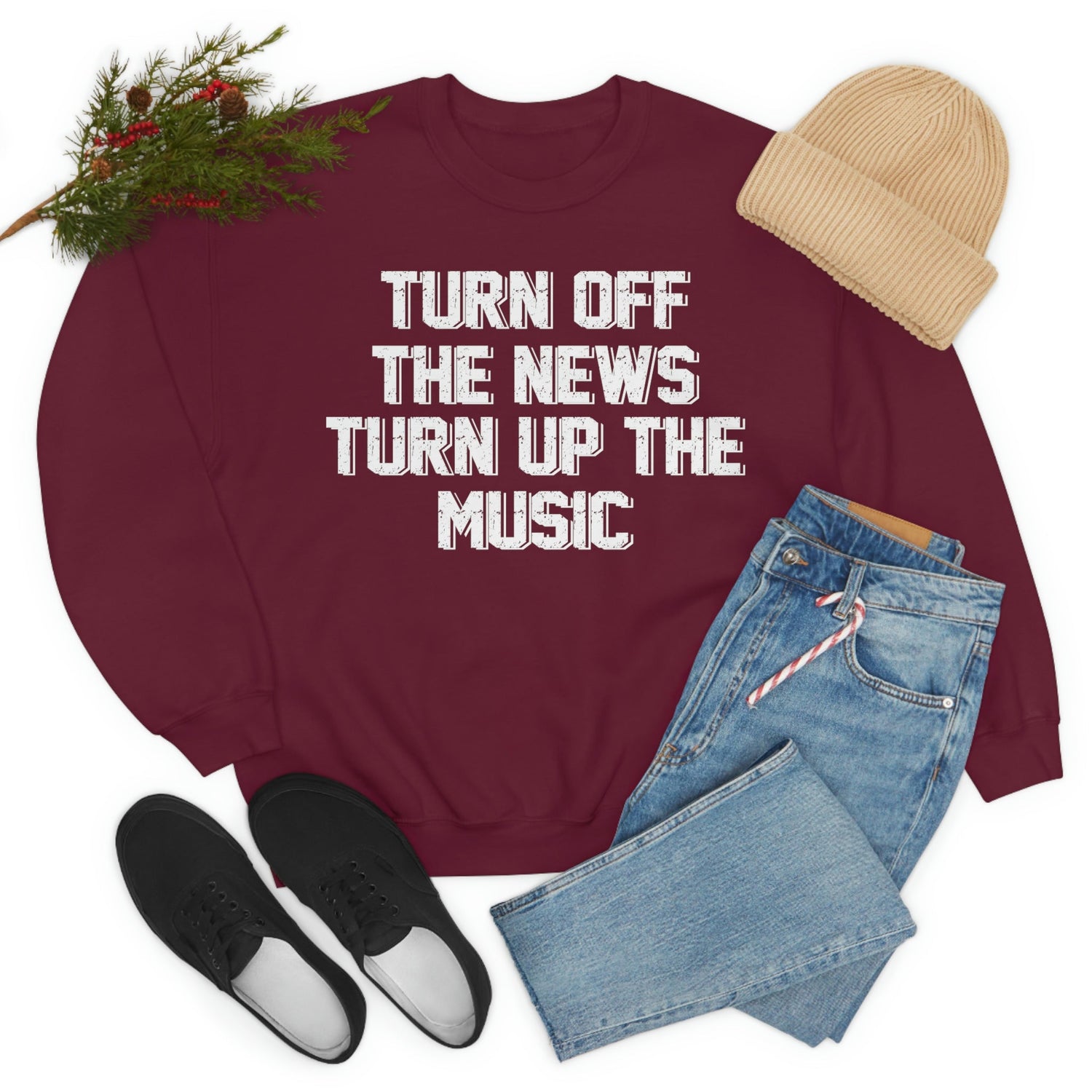 Turn Up The Music Sweat Shirt