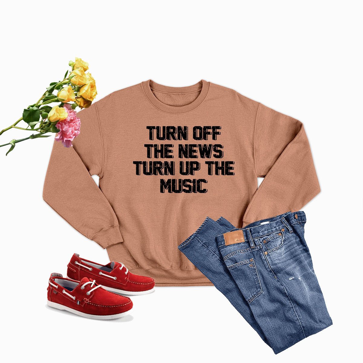 Turn Up The Music Sweat Shirt