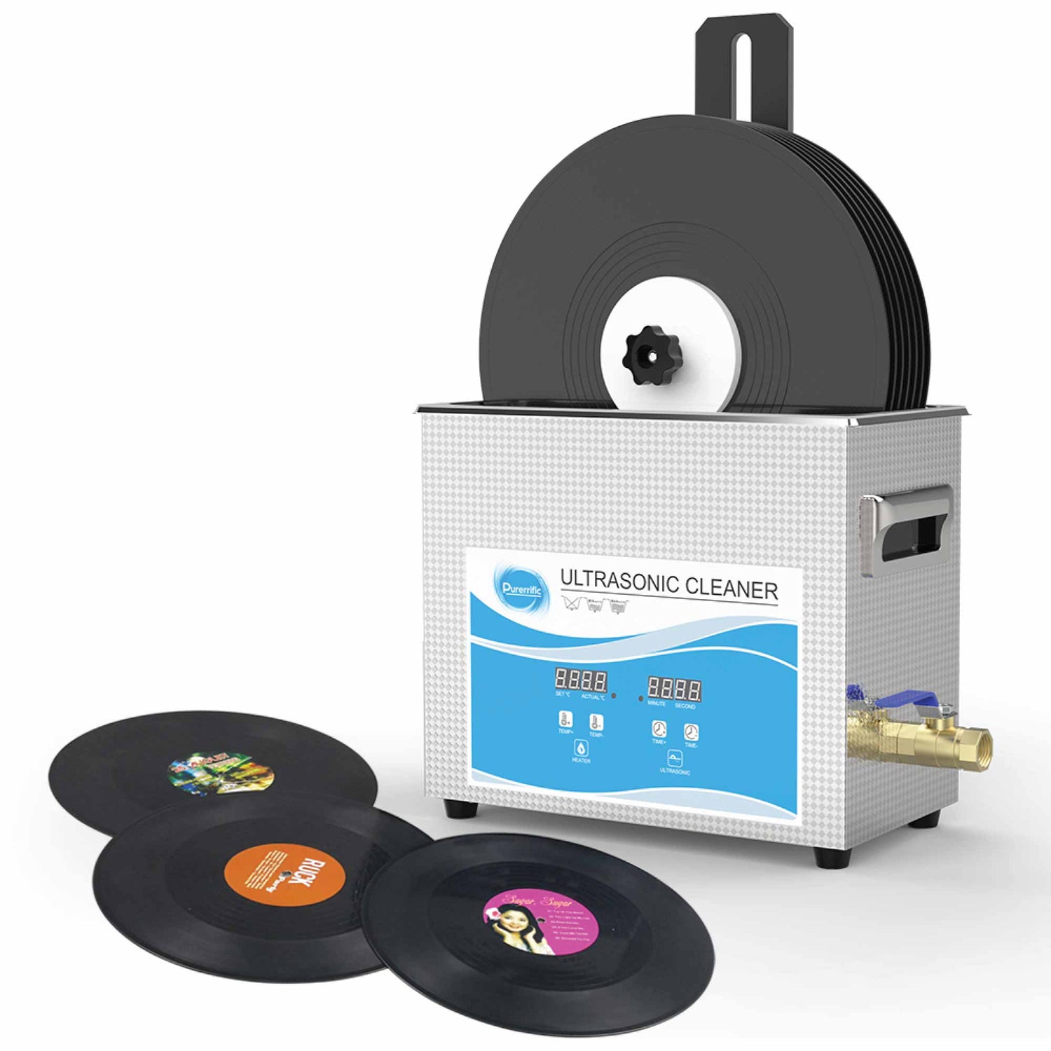 NNEDSZ Alloy Vinyl Record Cleaning Stand Drying Rack For Ultrasonic Cleaner Disc Bracket
