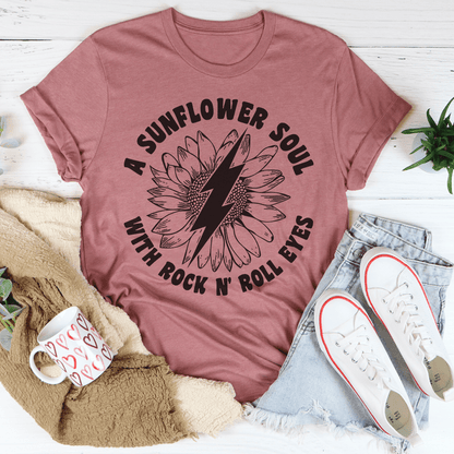 Sunflower Soul &amp; Rock N Roll Eyes T-Shirt