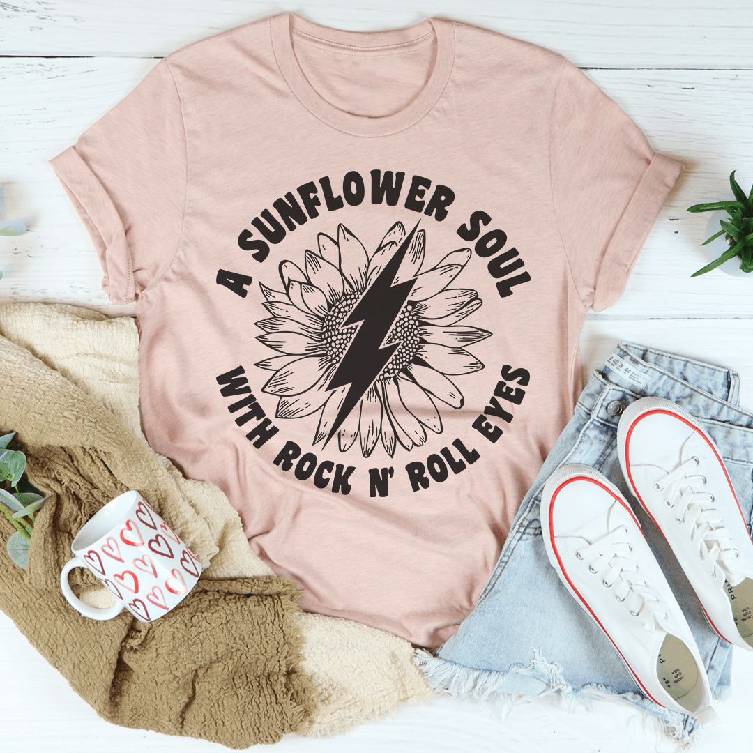 Sunflower Soul &amp; Rock N Roll Eyes T-Shirt