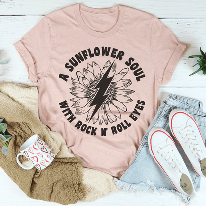Sunflower Soul &amp; Rock N Roll Eyes T-Shirt