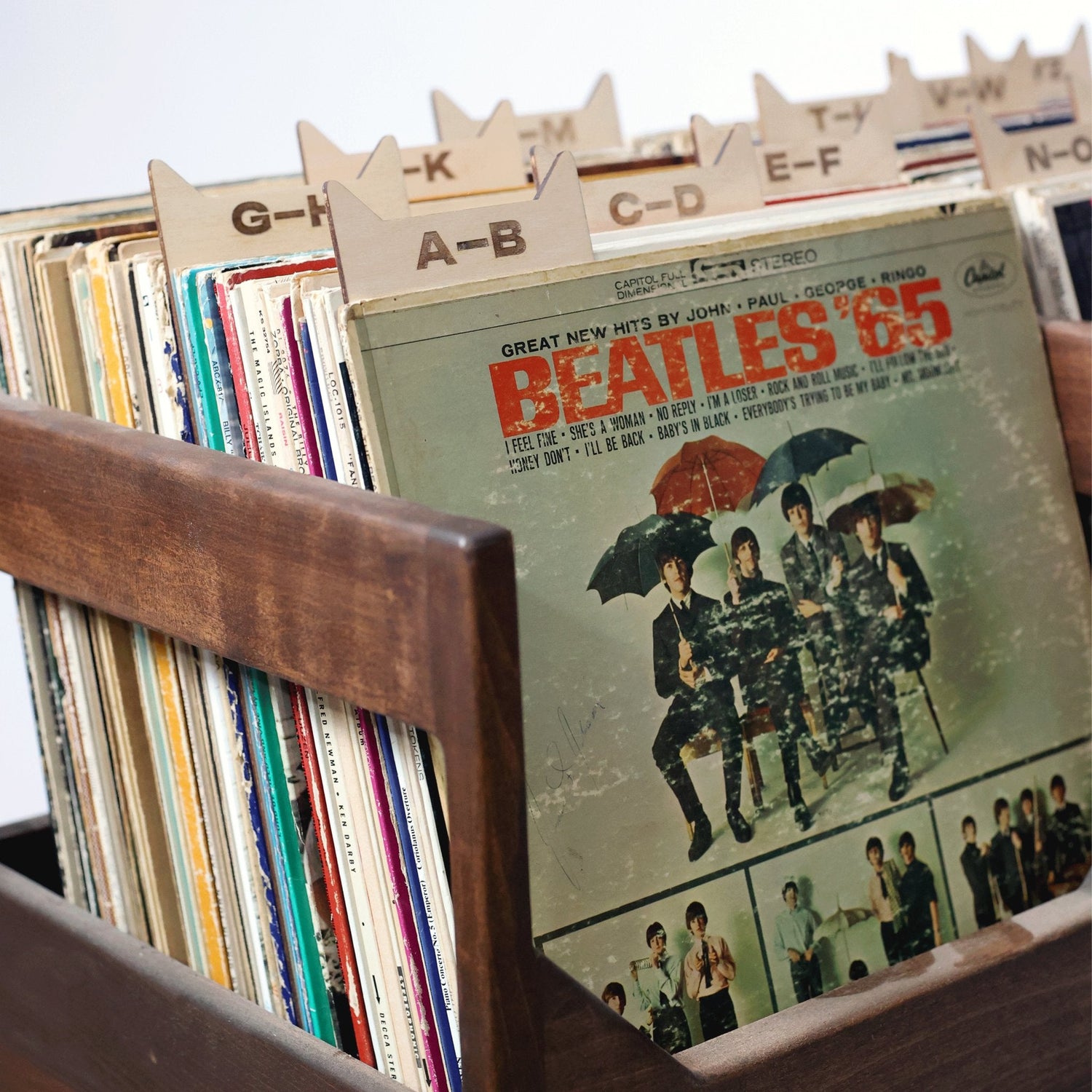 The Vinyl Record Dividers – Solid Wood Organizers